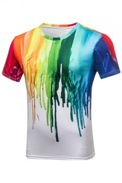 nobodycould: New Fashion Casual Tees  Tie Dye // Color Block3D Cartoon Cat // PAINT JOBBlack Cat // Cartoon Dogs3D Hamburger Chips // Wing  Free Worldwide Shipping Over อ! 