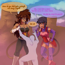 plagueofgripes:   For an impromptu /v/ thread that was dead by the time I finished  it. It’d been a while I’d done the straight up just saiyan versions of  the girls. Where exactly ol’ anon was grabbing, I’ll leave up to you.  What it means to