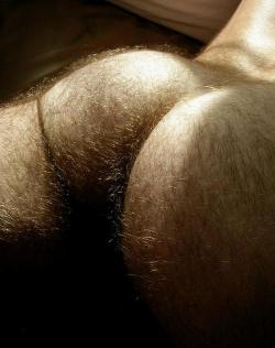 Sexy hairy ass.