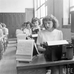 Typing class, 1948