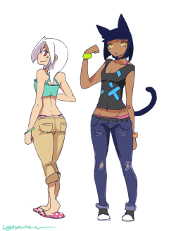 0Lightsource:  Rough Outfit Concepts For Something I Haphazardly Started Drawing
