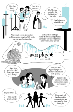 southerncharm76:  milkyandthegentlemen:  niki-smith: Another five page kinky comic I drew last year! This one’s about getting started with wax play. Be safe and have fun!  This is fantastic. Read it over, my people. Some good education here. Wax play