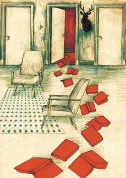 bibliolectors:  Espacio de lectura (ilustración de Jennifer Dionisio)