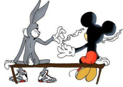winemom-culture:  hootie-hooboy:  fuckersupreme:   they would never do this   ok not Mickey probably but bugs bunny totally smokes weed. steamboat willie 100% smokes too as does sorcerers apprentice mickey  I listen to the entire Mickey Mouse clubhouse