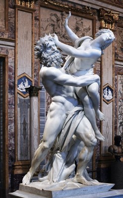 artisticinsight: The Rape of Proserpina, 1622, by Gian Lorenzo Bernini (1598-1680). This is one of the most famous sculptures by Bernini. It was commissioned by Bernini’s patron, Cardinal Scipione Borghese (1577-1633), and is titled ‘The Rape of