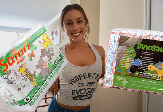 thediapercowboy:“Do you want to wear the safari animals or the little cute dinosaurs sweetie?”“What’s that?” your girlfriend chuckles.“I found your collection of diaper porn and after a little bit of research I ordered these for you.  That’s