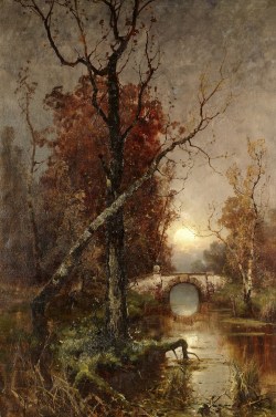 laclefdescoeurs:  Autumn in the Park, 1896, Yuli Yulievich Klever 