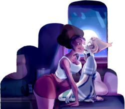 dokirosi:  Pearlnet Bomb // Day five: Kiss/AU.Human!au Garnet: Pearl… Can I kiss you?Pearl: *ghahgg-ghGHGhhhh* yes. Sooo, Life happened and I lost day 3 (you can see the sketch here) and day 4, but I’ll make them even after pearlnetbomb ends as soon