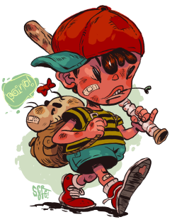 scrotumnose:  &lt;10HP gotta find a hospital! gotta call mom…! it was really fun to draw these beat up kids i may need help 