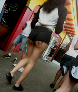 M2S-Creepshots: Youngswede:   Showing Of That Hot Teen Ass At The Amusement Park