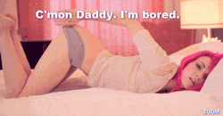 daddydom-germany:  nuaghtycunny2:  Play with me Daddy🤭   Stop teasing daddy little girl or I will have to punish you and you might or might not enjoy it.