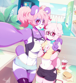 nedoiko:Comission for Luckypan that I’ve been working on for a couple…months xvx, mostly because I was super glad with the idea, I think I’ve never worked so hard in a background!  HNNNGH&lt;3&lt;3