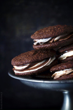 do-not-touch-my-food:  Brownie Sandwich Cookies