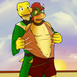 The Prince’s Capture: Part 11&ldquo;In fact,&rdquo; the yoshi said, &ldquo;I&rsquo;d say your arrogance is misplaced in more than one area.&rdquo;  The yoshi grabbed a hold of Bowser&rsquo;s undershirt and with little resistance, ripped it apart exposing