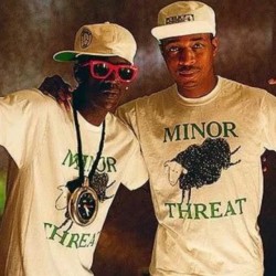 commie-bimbo:  #PublicEnemy #MinorThreat #ChuckD #Flava Flav #HipHop #PunkRock  that&rsquo;s awesome 