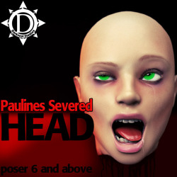 &ldquo;It&rsquo;s nothing to&hellip; lose your head over&rdquo; Pauline’s Severed Head is a rigged head with some morphs to give your bodiless girlfriend some expression! You will find Pauline’s Severed Head in the &ldquo;Severed Heads&rdquo; folder