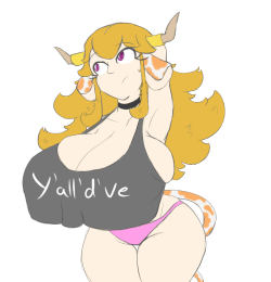 juiceinyoureye:she’s a country girl with stupid dumb slang &gt;:T