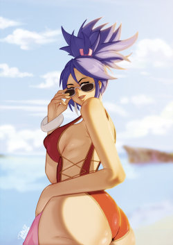 tovio-rogers: Swimsuit-sheena by TovioRogers    from Tales of Symphonia drawn up for @mrhalfawake 