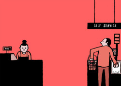 starlightdancers:  thequantumqueer:  zmizet:  poopjokesanonymous:  barbieprivilege:  kamikazeruler:  azurea:  By Jean Jullien.  Visual representation on how we let technology ruin social interactions and pleasant experiences.  Me: *hates this*  why do