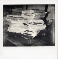 polaroidsandthoughts:Some of the notebooks. And my Photocopier.