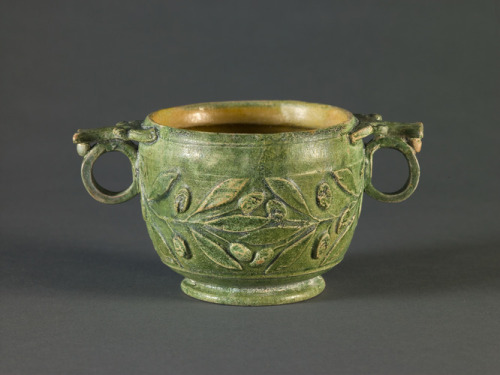 slam-ancient: Two-handled Cup (skyphos), Roman, 1st century BC–1st century AD, Saint Louis Art Museum: Ancient Art https://www.slam.org/collection/objects/28869/ 