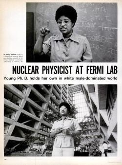 vintageblack2:  Dr. Shirley Ann Jackson, the first black woman to earn a doctorate from Massachusetts Institute of Technology in nuclear physics. 
