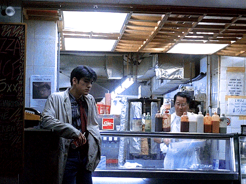 entgifs:chungking express (1994) dir. wong kar-wai— if memories ever come in a can, i hope that it can never expire.if it has to have a shelf life, i hope it’s 10,000 years.