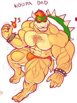 ripped-saurian:  have a sketchy koopa dad