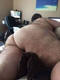 behemothbutts:  kayvko:  WOW ðŸ˜‰   Damn, I want to eat and fuck that fat hairy ass.  I could even overlook my ocd and bury my face in that ass before I then clean that room