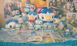 my piplup+prinplup+empoleon collection (｀・ω・´)