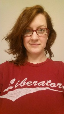 nerdynympho87:Goodnight everyone! Representing Liberator with the old 2004(ish) giveaway shirt!