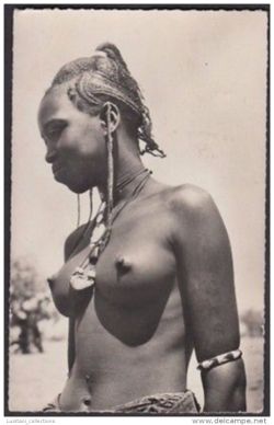   African woman, via Delcampe.   