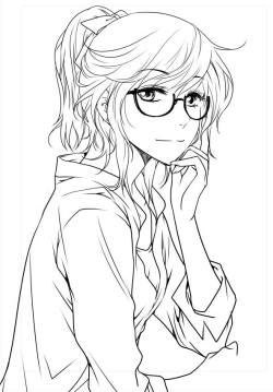 Mew with glasses Art by Ratana Satis