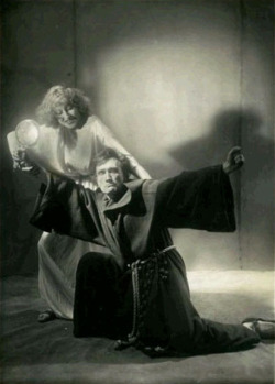 Antonin Artaud &amp; Cécile Brusson in Artaud&rsquo;s interpretation of Matthew Lewis&rsquo; &lsquo;The Monk&rsquo;, 1931