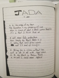 bangshotgunlove:  One of my favorite poems by 2pac to Jada Smith ❤ 
