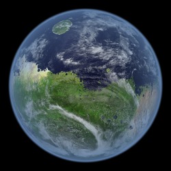 nug-life:  jonahewell:  How Mars would look if it still had water.  woah 