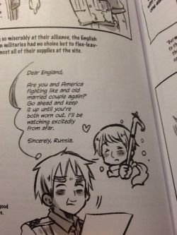 italian-king:  Can we just take a moment to appreciate the fact that Russia called England and America an old married couple? That is all 