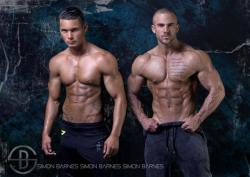 musclegazer:  James Maugham and Ashley Morris by Simon Barnes (2015)