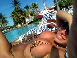 bikiniboob:  New MILF boobs at the pool