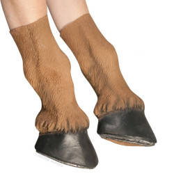 archiemcphee:  Horse hooves - Tired of people looking at you in your Horse Mask and saying, “I can tell you’re a human because I can see your hands, you loser”? This pair of 14” latex Horse Hooves is the answer. Also good for dressing as your