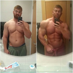 drwannabe:  Max O’Connor’s transformation  Anyone know how much time elapsed between the two pics?   [more transformations] 