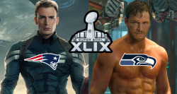 dorkly:  Chris Evans and Chris Pratt Just Made the Most Heroic of Super Bowl Bets 