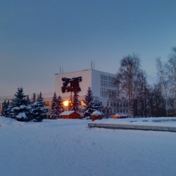 #Sunset Central #Square, #Izhevsk #Udmurtia