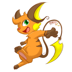 ask-firefly-the-raichu:  votbear:  Part of my art trade with Firefly! What a cutie~  AHHHHHHHH THANKS VOT THIS IS SO CUTE I LOVE IT NHFJNMDJKKJ  Cute! ^w^
