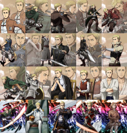 Hangeki no Tsubasa - Erwin Smith - Full Size HereTo commemorate the end of Hangeki no Tsubasa, here is an ongoing retrospective of the popular classes and all the characters!