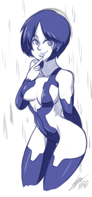 bigdeadalive:  Cortana doodle because I’m in a Halo mood.