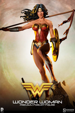 xombiedirge:  Wonder Woman Premium Format Figure by Sideshow Collectibles Wonder Woman Key Art by Kristafer Anka / Blog / Tumblr Pre orders open Thursday, February 13th 2014, but you can enter a contest to win one HERE. 