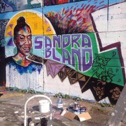 ebonymag:  Artists in Ottawa, Ontario, Canada turned the Ottawa Tech Wall into a tribute to #SandraBland.