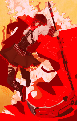 Little Red looks so cool in vol. 4 ;A;I haven’t done any RWBY in forever so I thought I would go back to my roots with a sort of like, homage to @xuunies who was the person who inspired me to draw in the first place because of their rad RWBY art!. (But