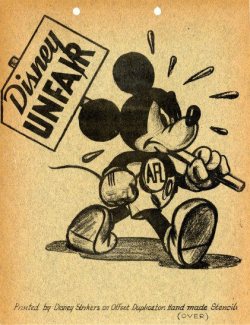 barefootmarley:  images from the 1941 disney animators strike http://en.wikipedia.org/wiki/Disney_animators’_strike  pro union until the day i die